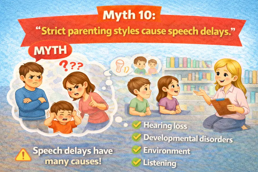 Myth 10 Strict parenting styles cause speech delays