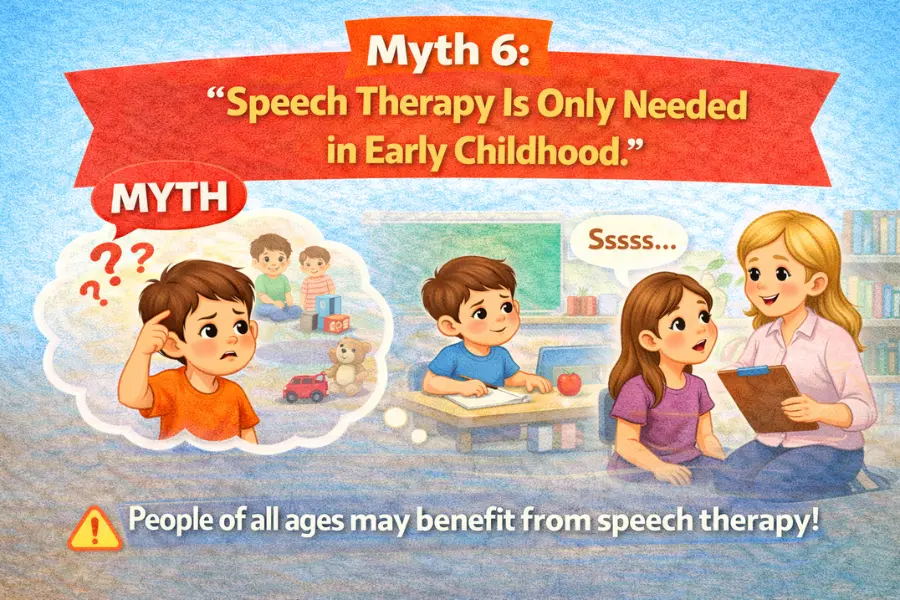 Myth 6 Speech Therapy Is Only Needed in Early Childhood