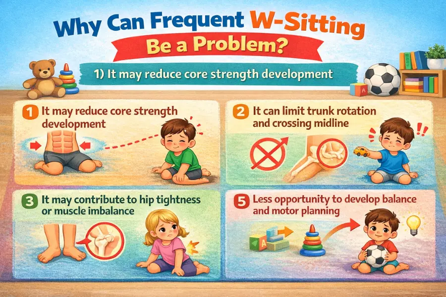 Why can frequent W-sitting be a problem