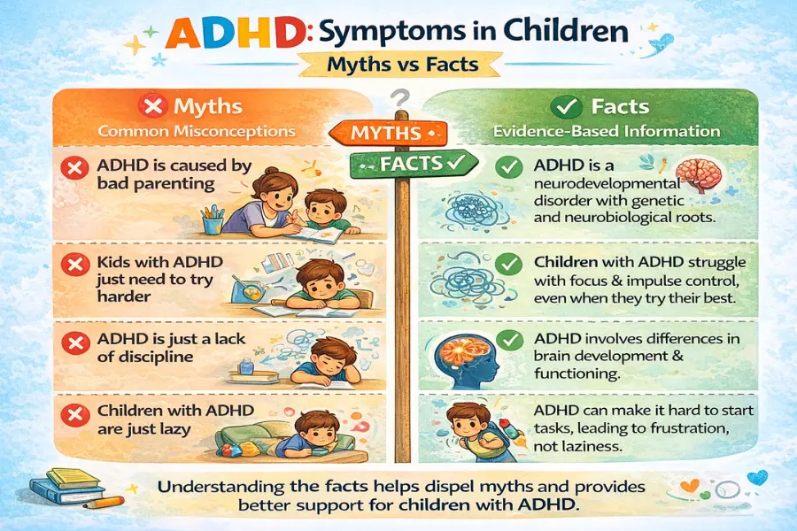 ADHD Symptoms in Children — Myths vs Facts