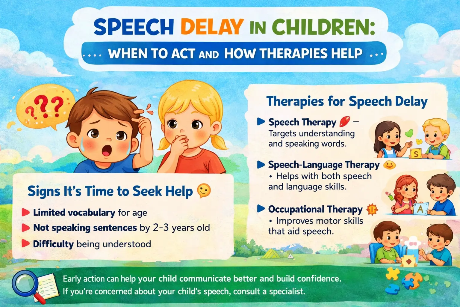 Speech Delay in Children When to Act and How Therapies Help